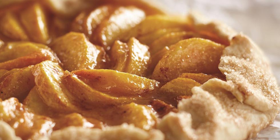 Simple and Rustic Peach Galette